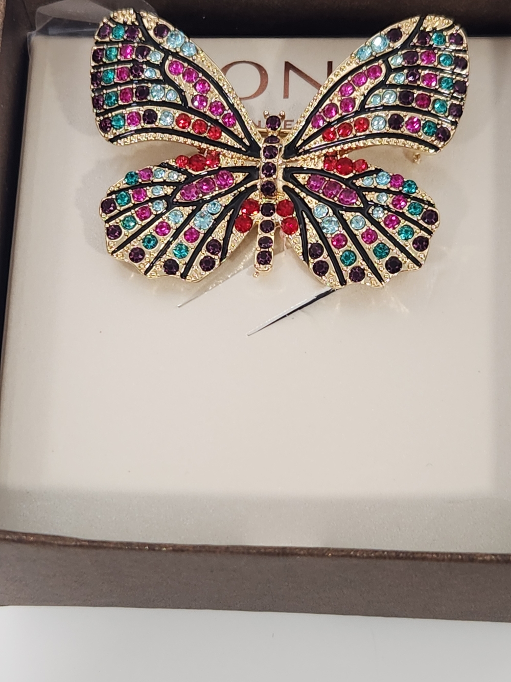 Monet Gold Butterfly Brooch